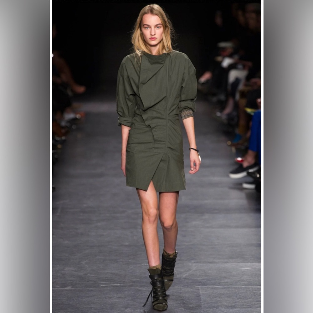 Isabel Marant Utility Mini Dress - Fr 40 (fits size S), Khaki